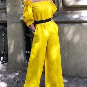 Yellow jumpsuit